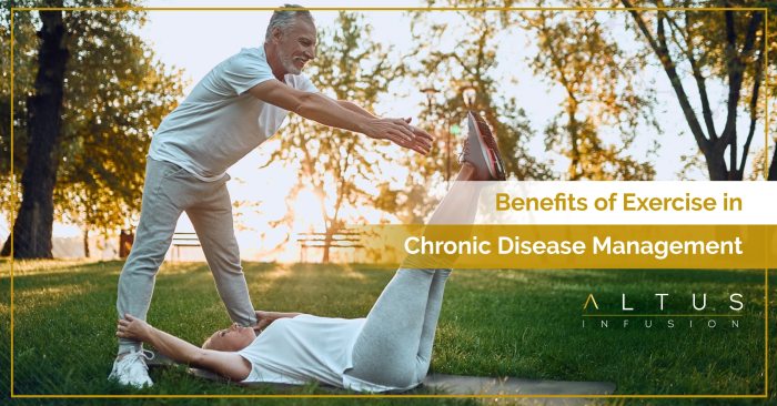 How regular exercise helps in managing chronic diseases
